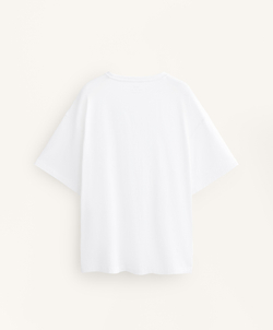 Oysho Футболка из смесового хлопка, белый