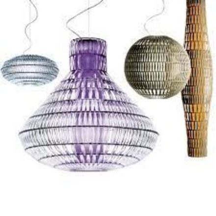 Pendant design lamp  Tropico Ellipse by Foscarini (Clear)
