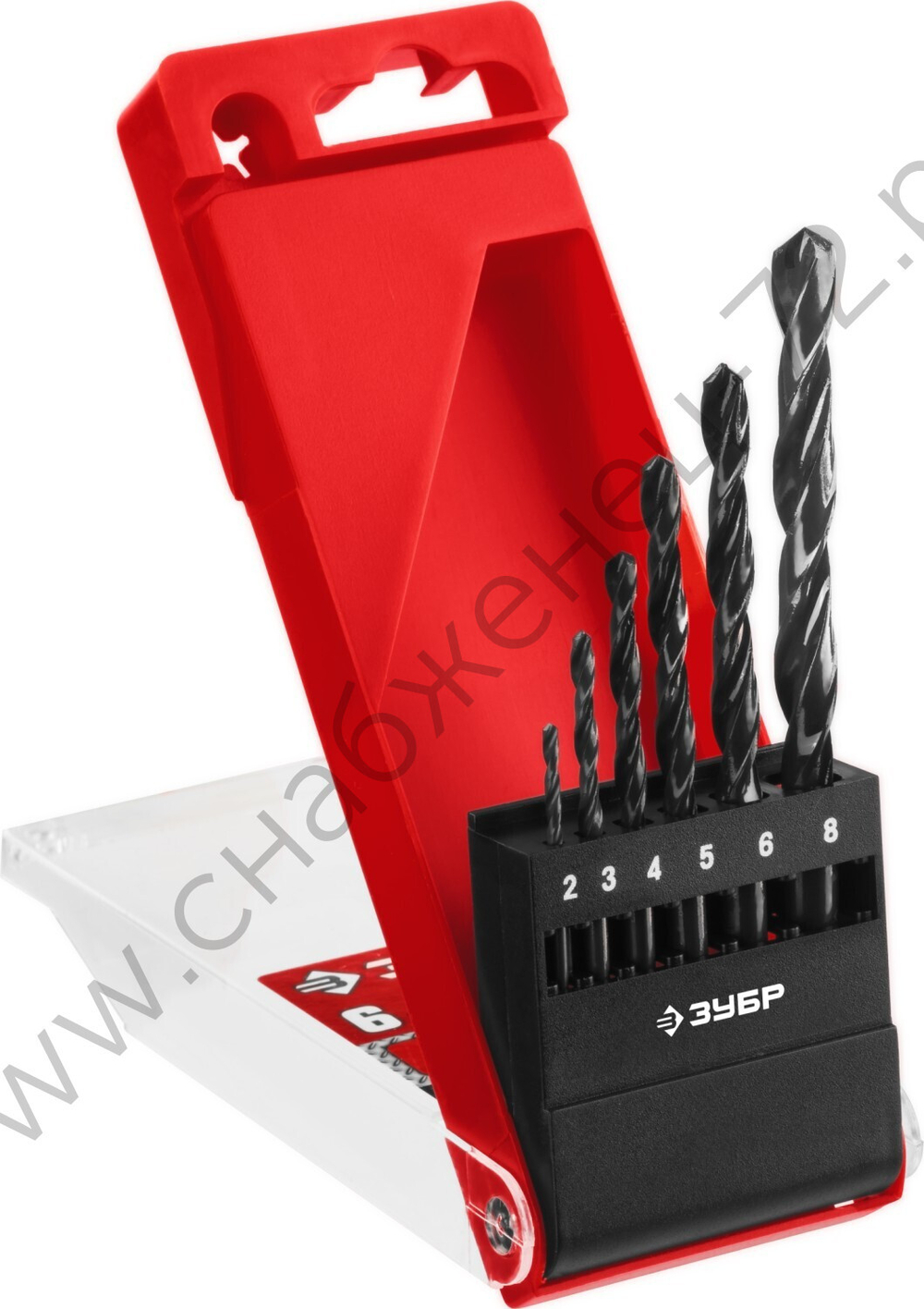 ЗУБР МАСТЕР 6шт(2-8мм), Набор сверл по металлу, сталь Р4М2, класс В