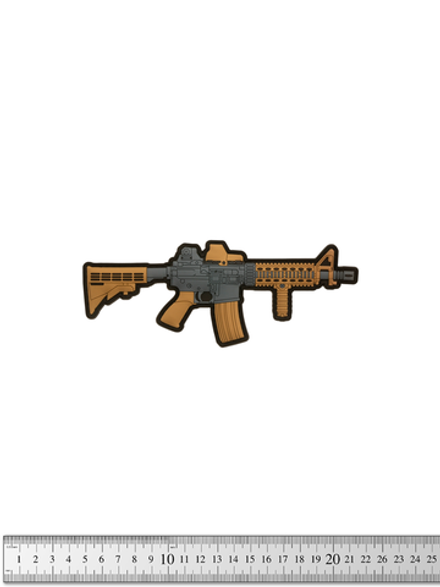 Шеврон M4 MK18 большой PVC. Койот