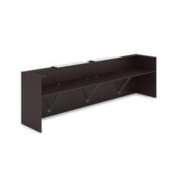 1КР-КЛ.202.1 Комплект Ресепшн с фартуком HPL (3854*749*1149) (с подсветкой)