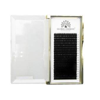 Набор ленточных ресниц Global Fashion микс D 0.07 (белые)