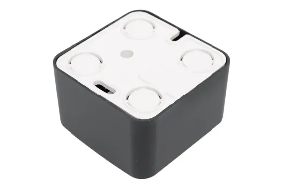 Розетка RJ45 Systeme Electric BLANCA двойная накладная антрацит 30896