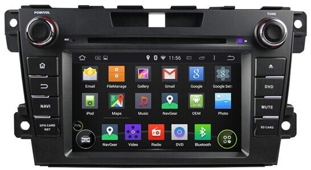 Магнитола для Mazda CX-7 2006-2012 - Carmedia MKD-7007-P6 на Android 10, 6-ТУРБО ядер, 4ГБ-64ГБ