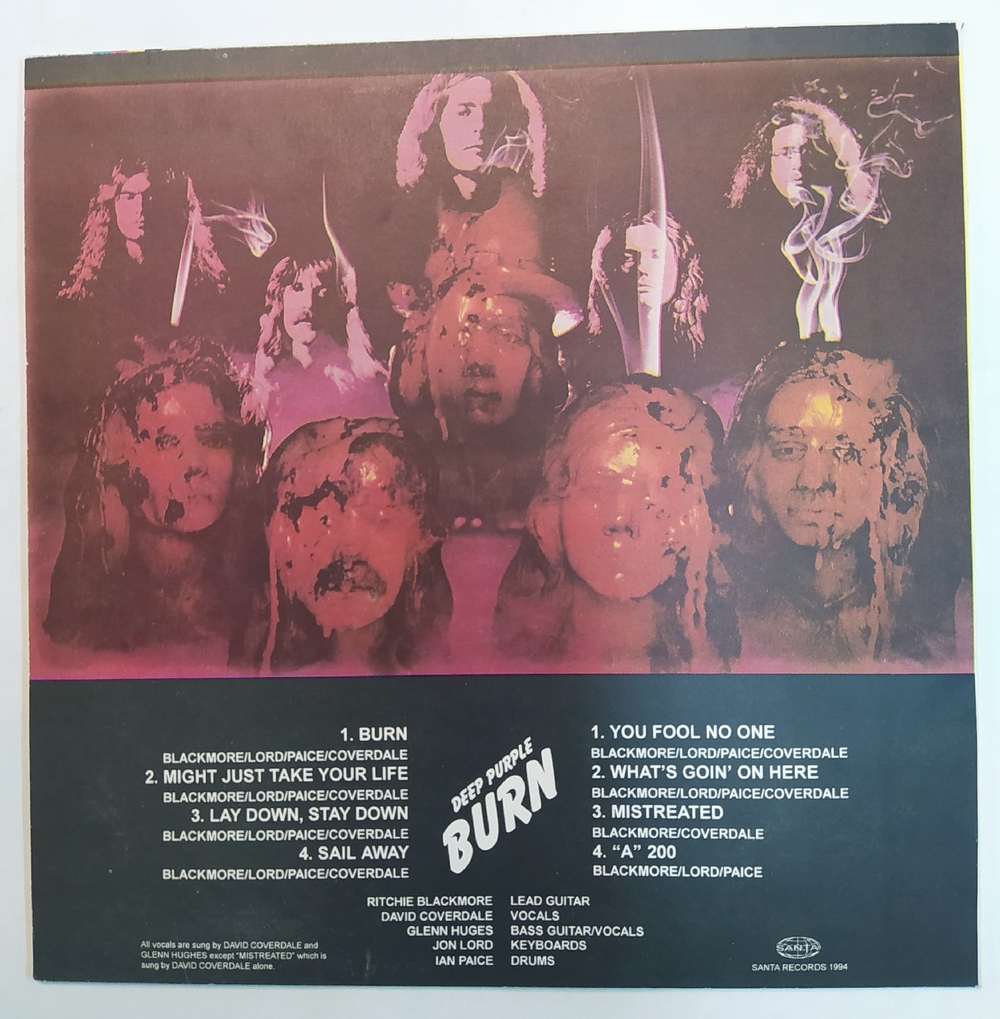 Deep Purple Burn (Santa Records Russia)