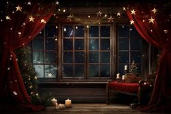 ОКНО зима №4 фон неопреновый