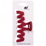 Заколка-краб для волос на блистере «Magic Gloss», зигзаг, микс 6 цветов, 9,8см