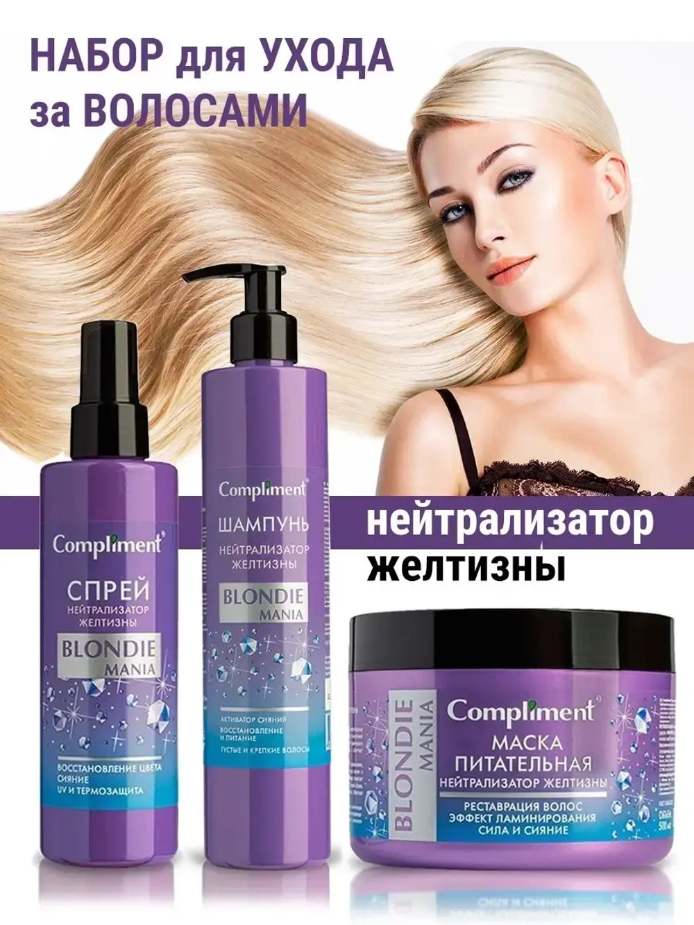 Набор для ухода за светлыми волосами AntiYellow