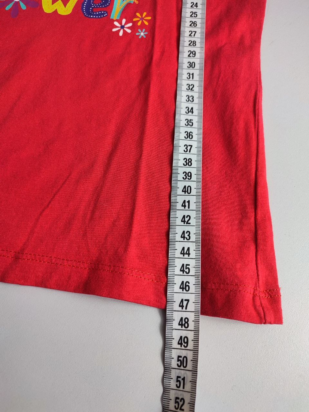 Футболка из хлопка c принтом на 6-7 лет