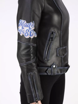 Кожаная куртка демисезонная косуха