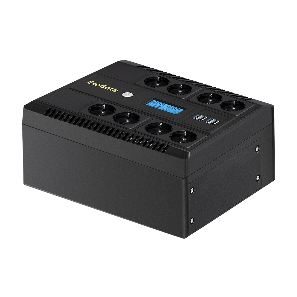 Источник бесперебойного питания  Exegate NEO Smart LHB-800.LCD.AVR.8SH.CH.RJ.USB