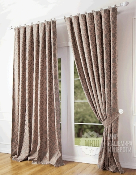 Комплект штор: СЛАВА (арт. BL01-210-02)  - (140х270)х2 см.  - (Возможна высота 250 см.) - розовые