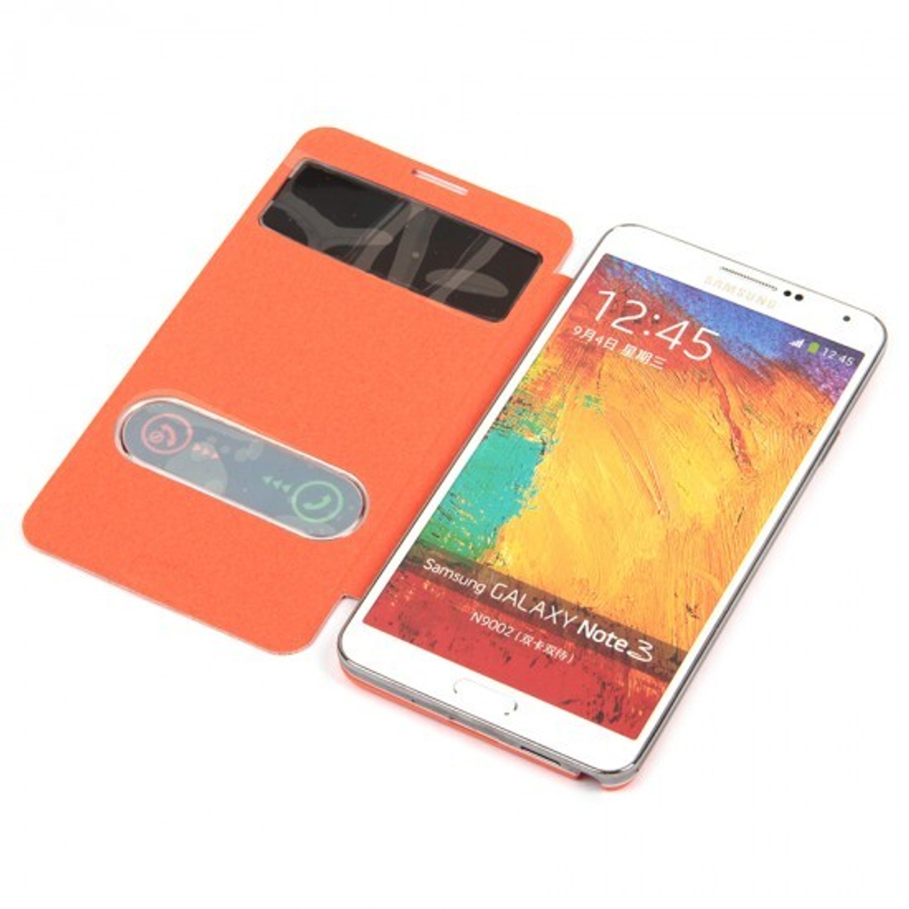 Задняя крышка-чехол Flip Cover для Samsung Galaxy Note 3, 006572 Золотой