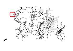 64310-MJE-D60ZA. SHROUD SET A, R. (WL) *TYPE1*