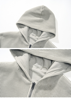 Худи Двухсторонний Nothomme Monterest vintage waffle knit reversible relaxed fit hooded