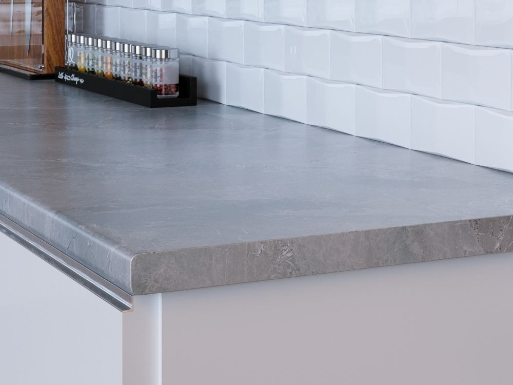 Столешница Мрамор марквина синий 2 кат 3050*600*40 /3034/