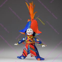 Ёлочная игрушка Арлекин-солдатик