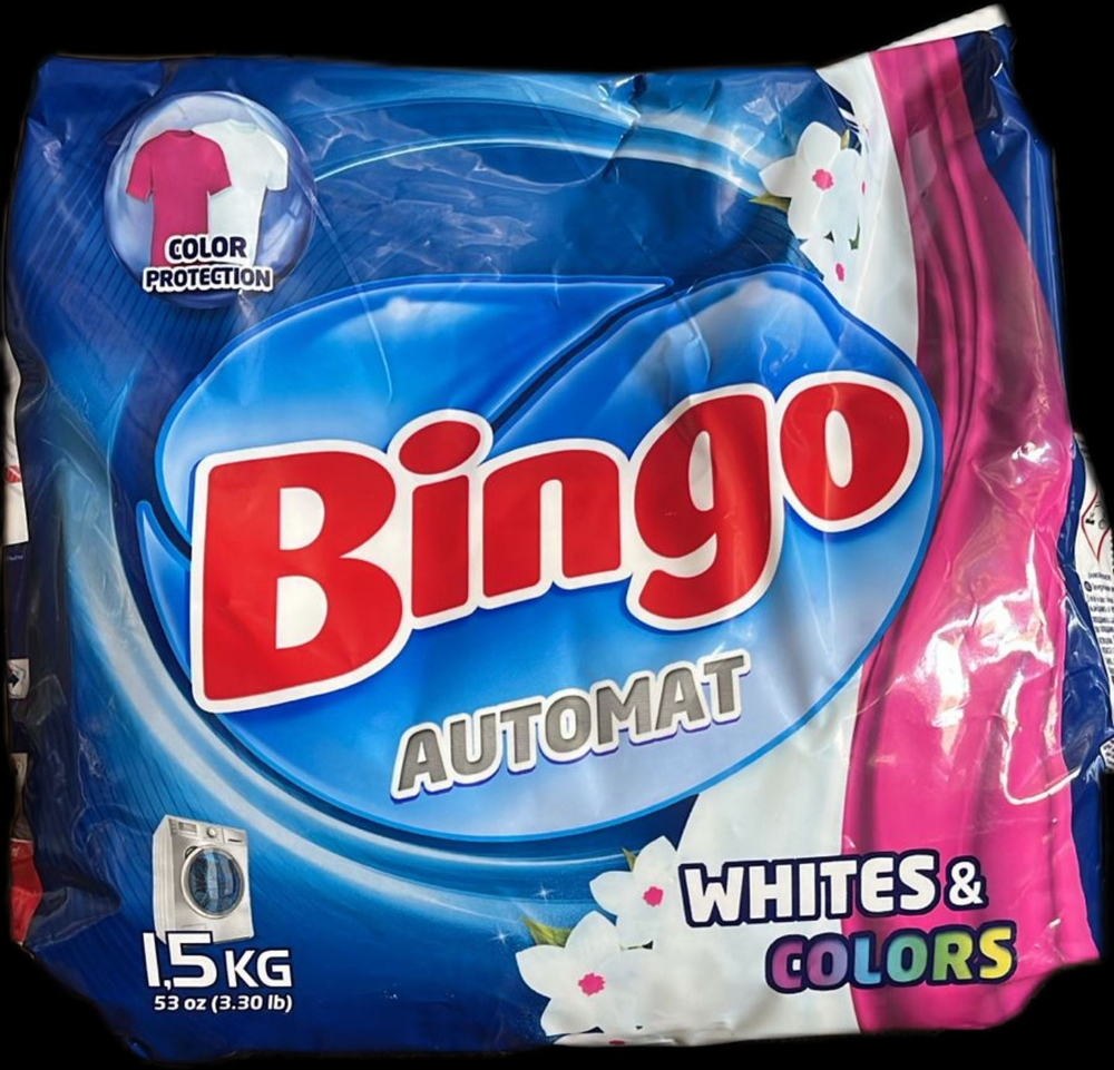 BINGO 1,5 КГ СТИРАЛЬНЫЙ ПОРОШОК WHITE&COLORS *10