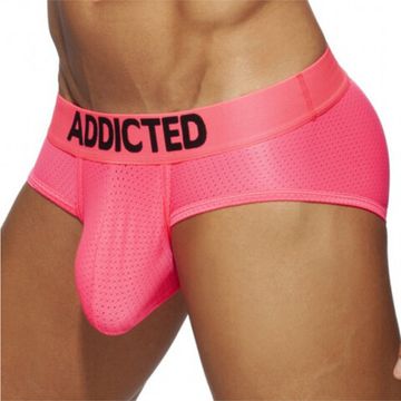 Мужские трусы брифы розовые Addicted AD2077-22