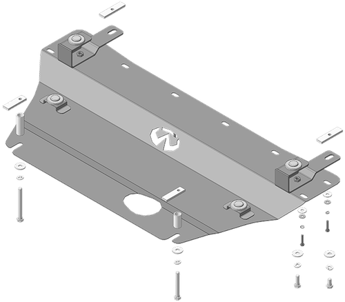 Защита стальная 2 мм двигателя для Infiniti FX35\FX50\FX37 Motodor.08007
