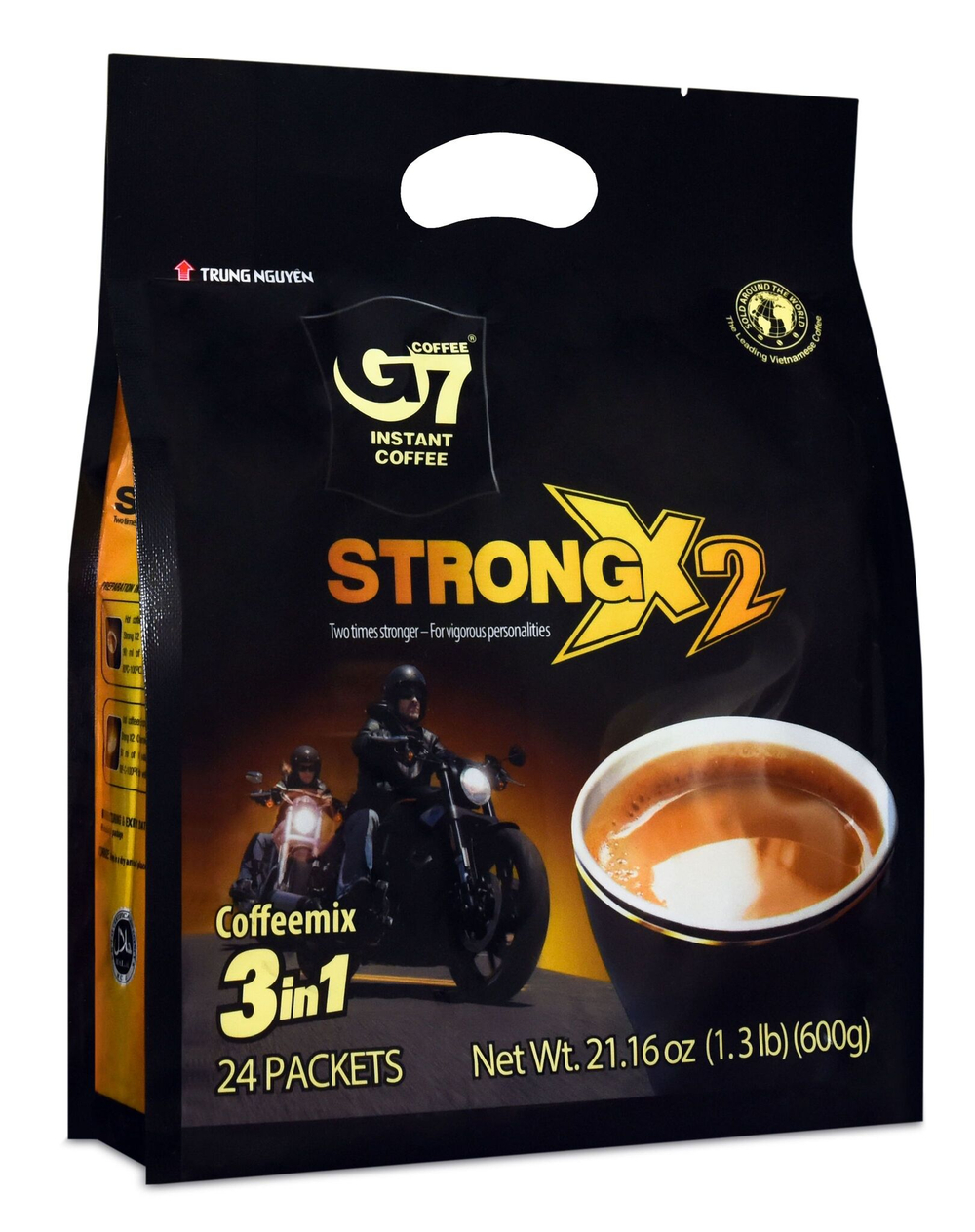 Вьетнамский растворимый кофе G7 крепкий STRONG X2 (24*25г) Trung Nguyen
