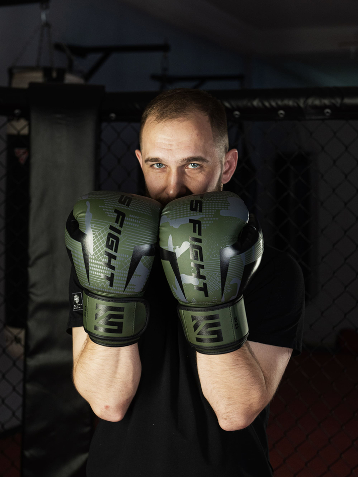 Перчатки для бокса Tomorrow Star Warrior Green Black