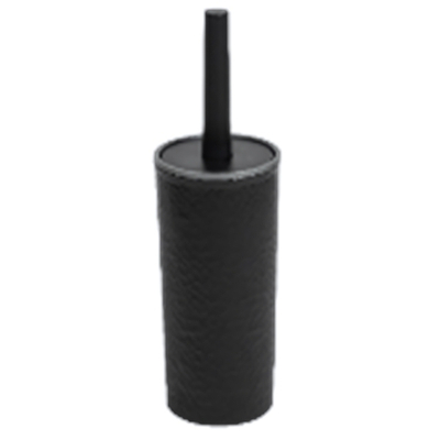 Комплект WC для туалета (ерш + стакан) "Венеция" (черный/серебро)