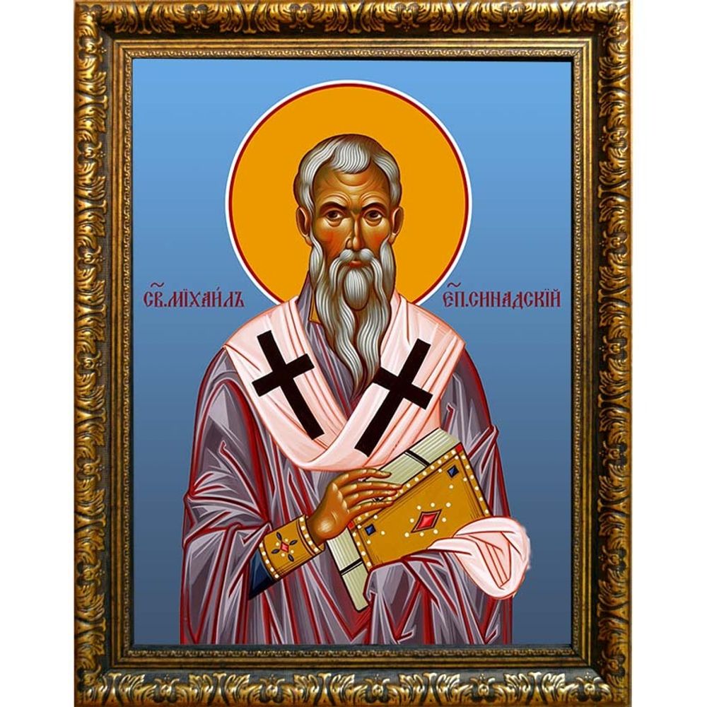 Михаил, епископ Синадский (Фригийский) святитель. Икона на холсте.