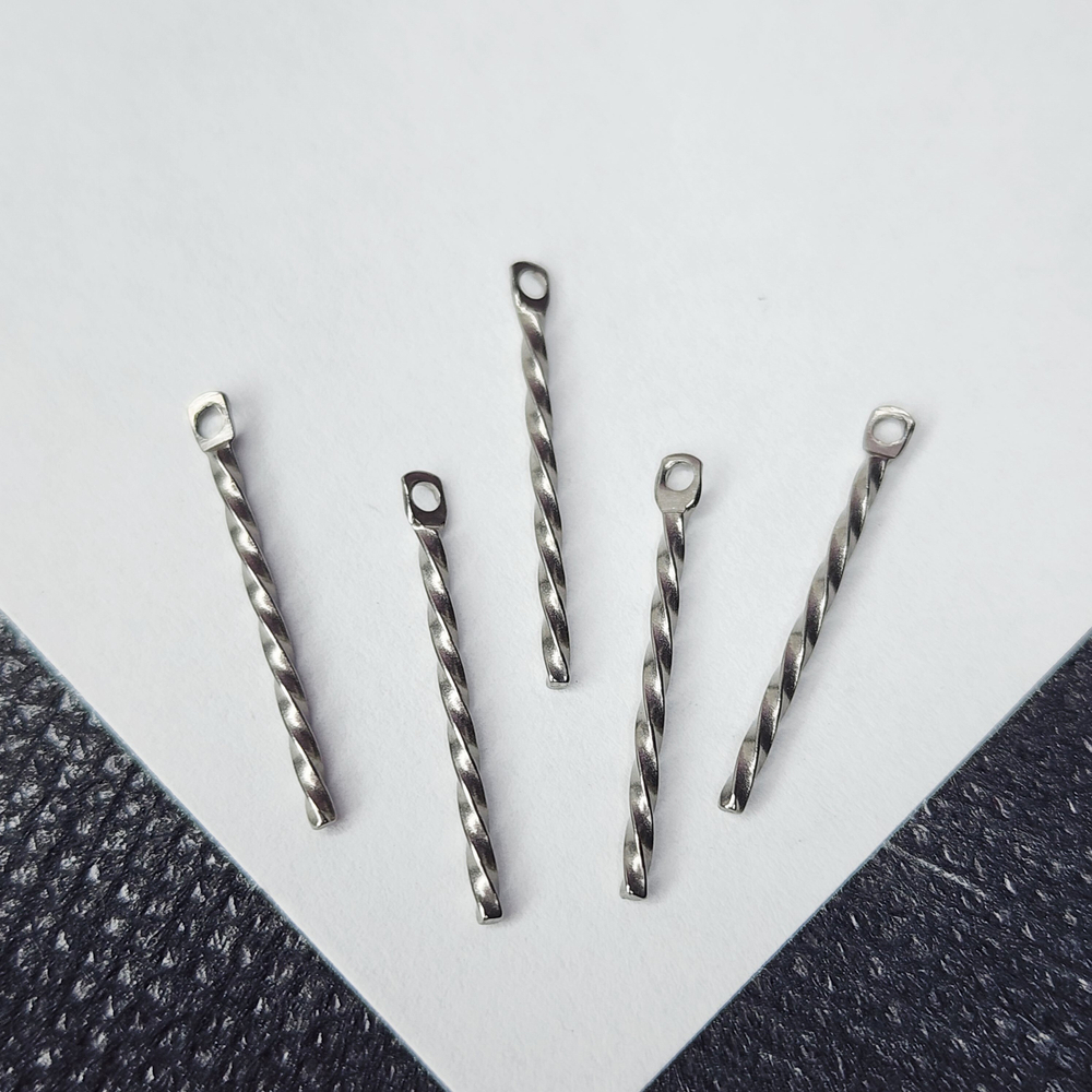 Подвеска, сталь, витая, литое кольцо, р-р 20 мм, штучно