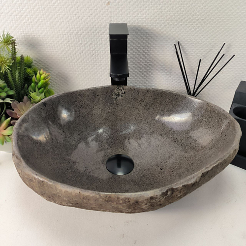 Раковина из речного камня RS-64940 46*35*15 0861