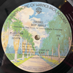 Винтажная виниловая пластинка LP Deep Purple Fireball (Japan 1976) (No Obi) No One Came