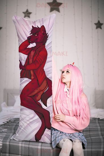 Дакимакура фурри Гиена-мальчик арт. 0667