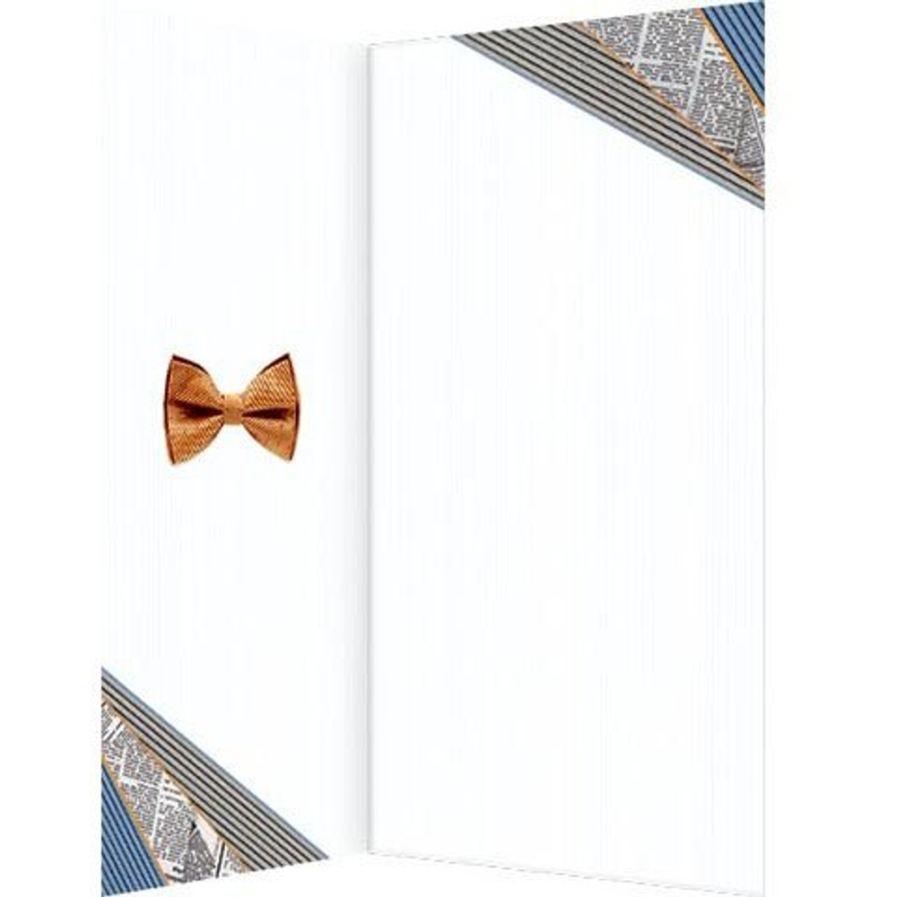 Открытка двойная, "Поздравляю!"для мужчины, 215 х 216 мм, без текста, евроформат, рельеф, фольга золото, Мир открыток