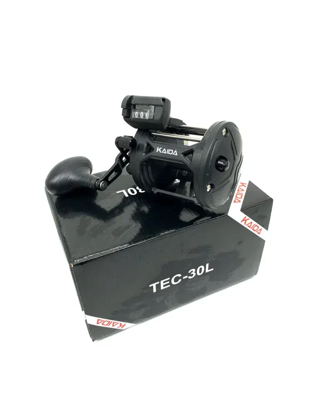 Катушка мультипликаторная Kaida TEC-30L со счетчиком, под левую руку (3000, 3+1BB)