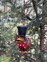 Кормушка для птиц CAMPO Home & Garden металлическая подвесная "Ворон" 