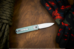 Нож Vosteed Corgi сталь 14C28N Black Stonewash рукоять Jade G10
