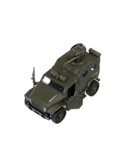 Машинка детская металлическая 12 см военная