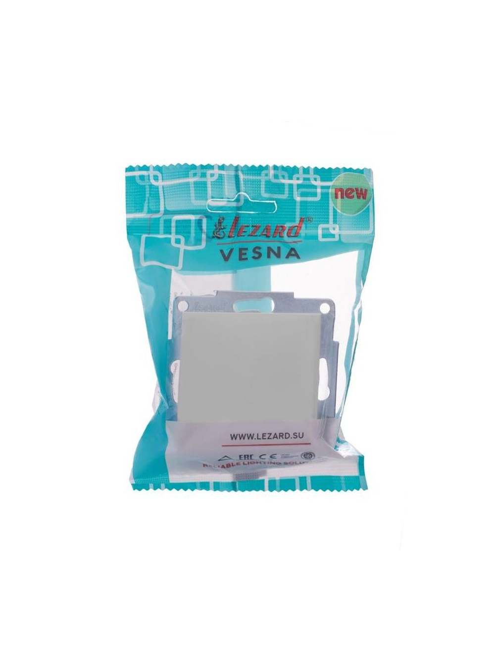 Выключатель 1-кл. СП Vesna механизм бел. LEZARD 742-0288-100