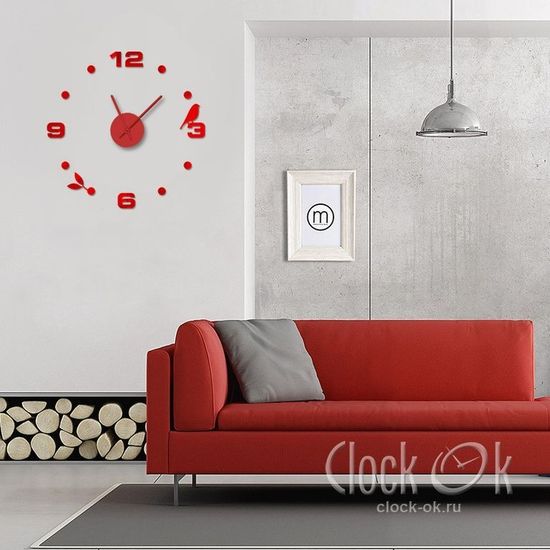 Настенные 3D часы Spring