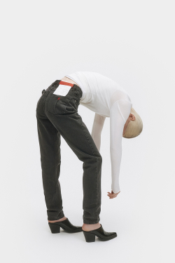 Джинсы женские узкие серого цвета Woman Jeans Slim Grey