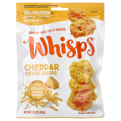 Whisps, Чипсы с сыром чеддер, 60 г (2,12 унции)