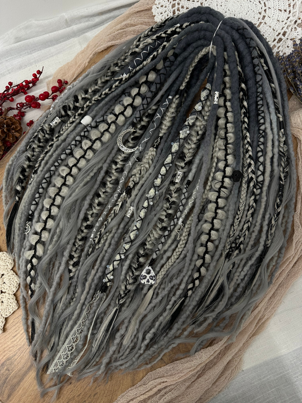 Фактурные войлочные дреды