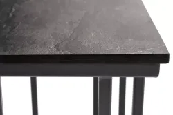 "Тулон" интерьерный стол из HPL квадратный 40х40, H60, цвет "серый гранит"