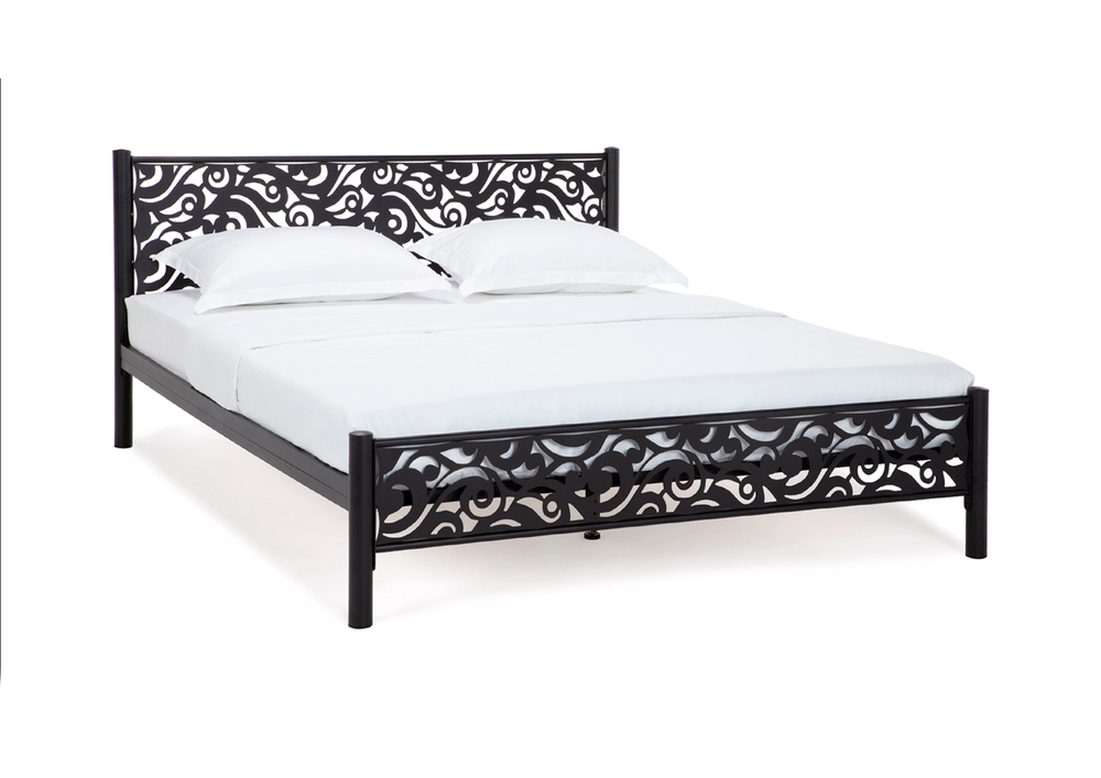 Кровать Форвард Парма 180*200, черный шагрень