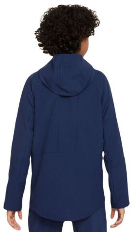 Детская теннисная толстовка Nike Boys Dri-Fit Woven Training Jacket - midnight nawy/midnight nawy/black/white