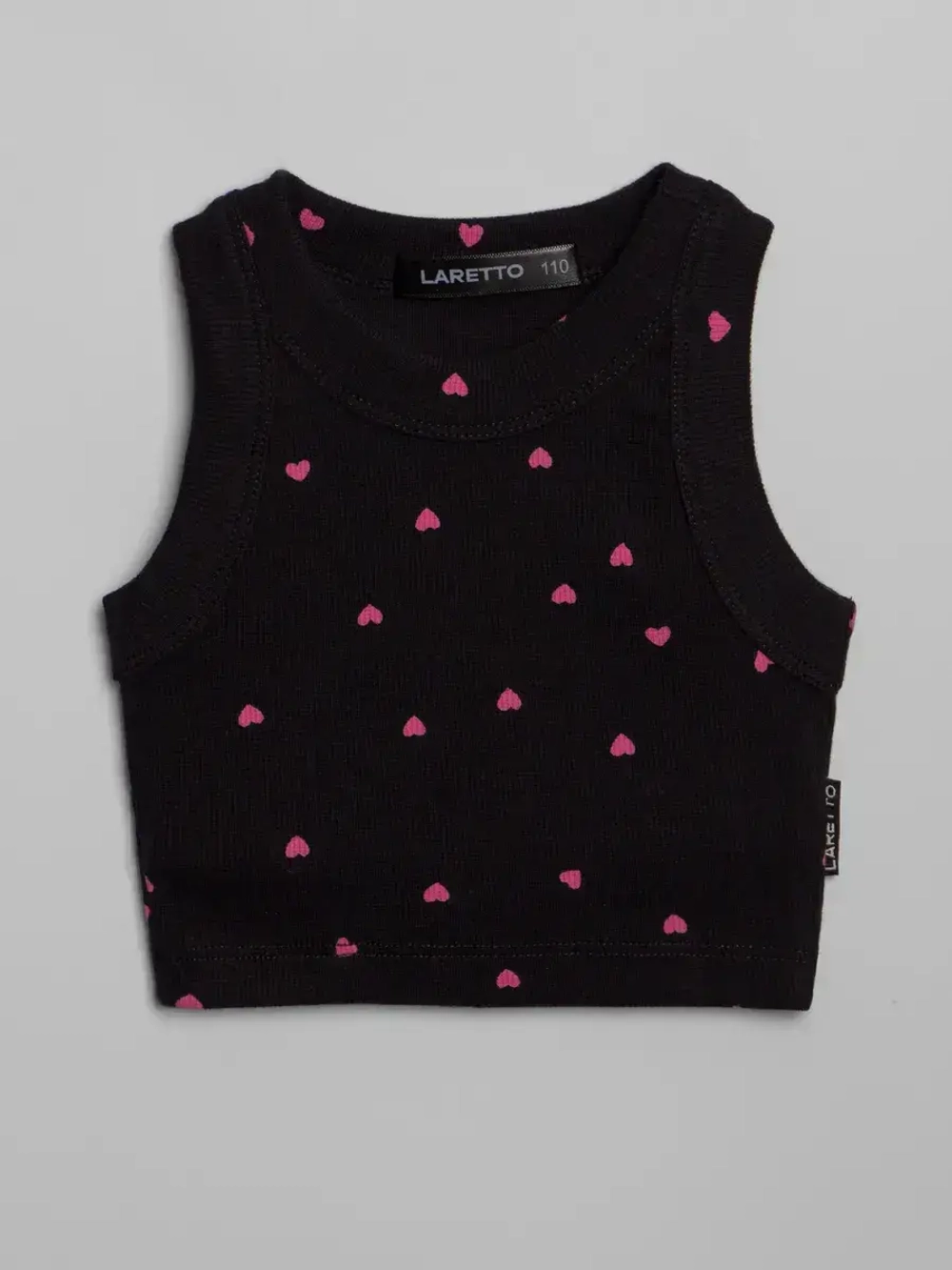 Летний кроп топ трикотажный детский