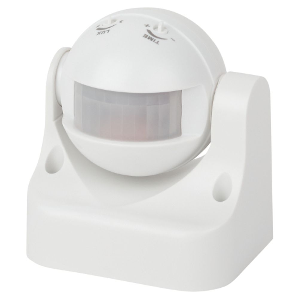 Датчик движения ЭРА MD 03 для дома инфракрасный белый 1200 Вт угол 180 градусов 12 метров