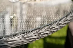 "Эспрессо–150 S" обеденная группа плетеная, цвет графит