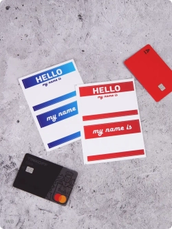 Hello my name is на банковскую карту