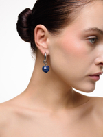 Серьги "Lovely" с лазуритом Silver 